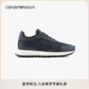 EMPORIO ARMANI/阿玛尼 2025 夏季新款男鞋低帮小白鞋：跑步运动与休闲的完美融合之选